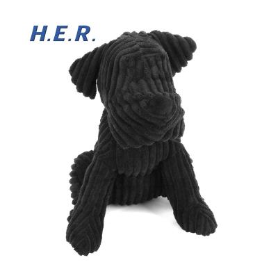 China Black Dog Door Stopper Plush Door Stopper Fabric Modern Door Stops for sale