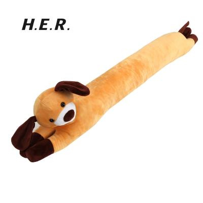 China Modern Customized Decorative Animal Cloth Door Stop Funny Yellow Long Cloth Dog Door Stop Plush Door Stopper for sale