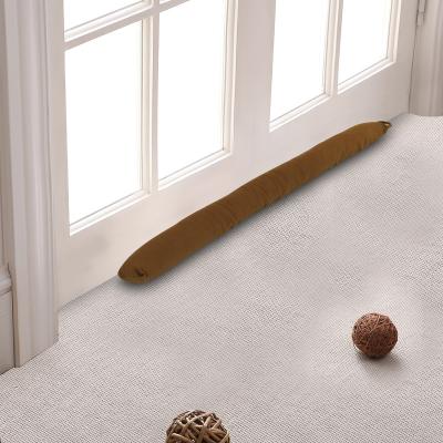 China Modern Door Draft Excluder Draft Guard Cushion Home Plush Plug Filled Door Stop for sale