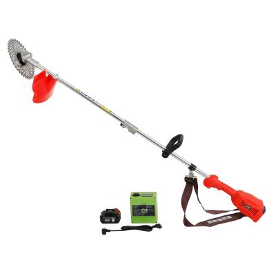 China Anti-skid Rechargeable Electric Brush Cutter Grass Trimmer Handheld Electric Mower for sale