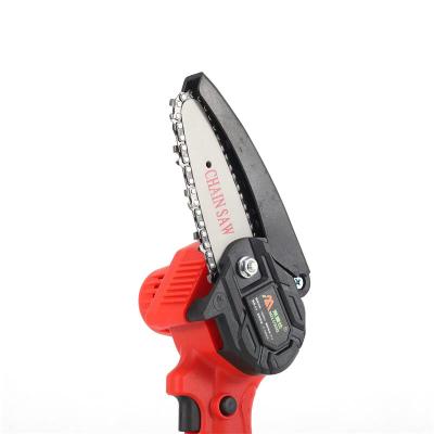 China 21V Cordless Electric Handheld Chainsaw Harvest Gardening Tools Handheld Small Efficient Light Handed Cutter for sale