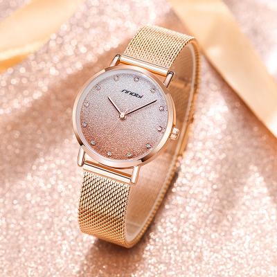 China Sinobi Women Rose Gold Ladies Wrist Watches Luxury Dial Quartz Watch Waterproof Jam Tangan Relogio Feminino S9854L en venta