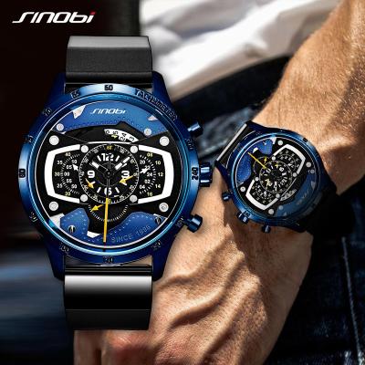 Cina Calendar Creative Quartz Watch 24 Hour Pointer Silicone Men Watch Casual Business Watches for Men S9789G in vendita