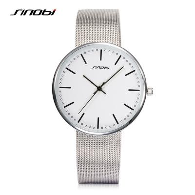 Cina SINOBI Simple Men Watch 9601 Milan Casual Dress Male Quartz Watches Luxury Men Wristwatch 2035 Movement in vendita