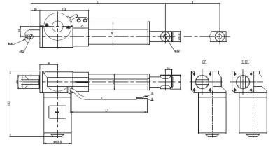 China Electric linear actuator for Electric Fowler Bed, Quite Noise-free Electric linear actuators 24V, IP43 for sale