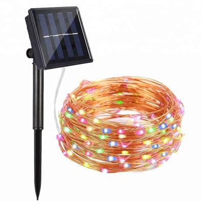 China Solar Powered Christmas/Festival Holiday&Party Decoration Micro Led Fairy Lights Copper Wire 10m 100 Tree Wall String Light for sale