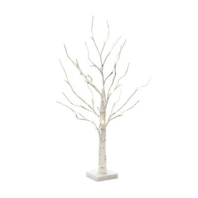 China Battery Operated Holiday LED Light Birch Tree Light Table Top Bonsai with 24 Led Warm White for Outdoor Indoor Decoration Christmas Gifts for sale