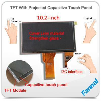 Cina Monitor capacitivo a 10 pollici irregolare dell'affissione a cristalli liquidi del touch screen di G+G+G TFT per la stampante 3D in vendita