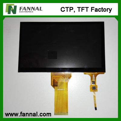 Cina Pannello LCD del touch screen capacitivo a 7 pollici di 5 tocchi, struttura di G+G PCT in vendita