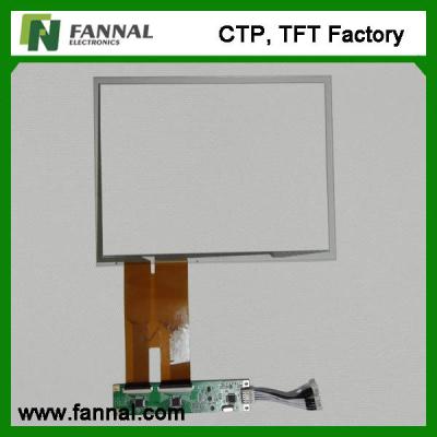 China 10,4” paneles LCD multi capacitivos de múltiples puntos de la pantalla táctil con el regulador IC de EETI en venta