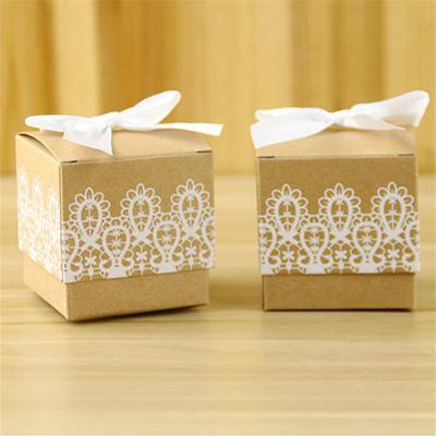 China Heli Fashion Design Ribbon Bow Lace Paper Jewelry Packaging Disposable Gift Box for sale