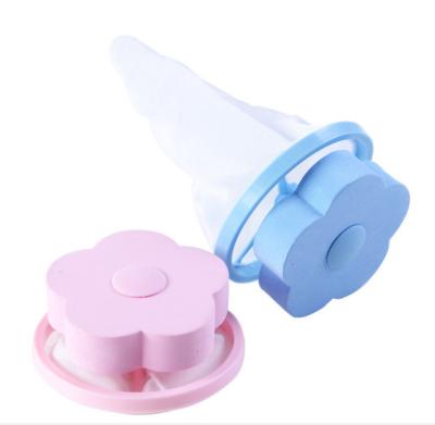 China Heli Recycled Plastic Washing Machine Foldable Filter Bag Hair Removal Laundry Floating Cleaning Ball for sale