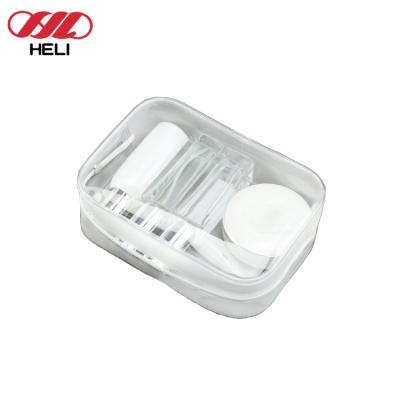 China Fashion Transparent PVC Makeup Cosmetic Bag With Zipper for sale