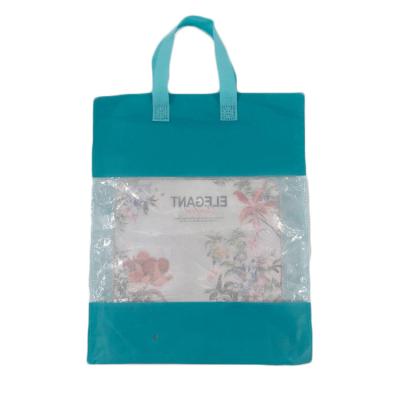 China Durable Heli Blue Environmental Cooler Transparent PVC Shopping Bag for sale