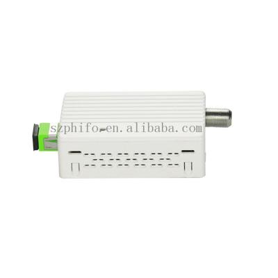 China Fiber Optic To RF Optical Converter CATV FTTH Receiver 91x79x24mm for sale