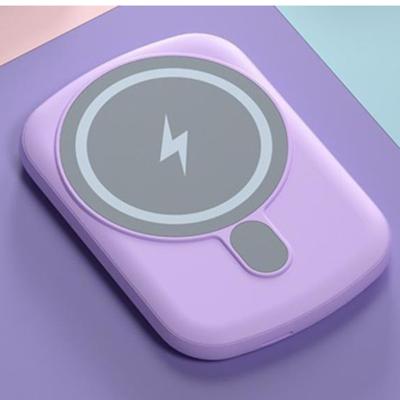 China 2021 Ultra Thin Magnetic Wireless Charger Power Bank Battery Pack External Powerbank Charger For iPhone for sale