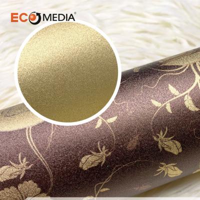 China Modern gold color with sand blast texture printable wallpaper for sale