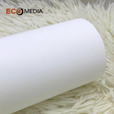 China Modern Home Hotel Office Decoration White Printing PVC Textured Prepaste Raw Material Printable Wallpaper for sale