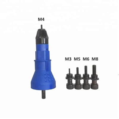 China Auto-Release After Riveting Auto-Release Plastic Riveter Nut Adapter For Electric Riveter Artillery Battery Riveter for sale