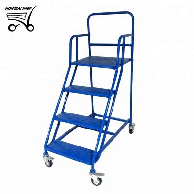 China Industrial Folding Ladders Platform Safety Protection Extension Step Stainless Steel Ladder for sale