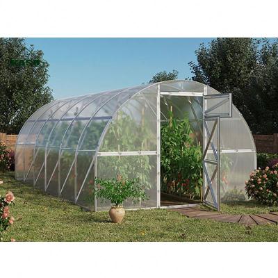 China Easily Assembled Commercial Greenhouse Series 5M Width 6M Length Super Strong Large Aluminum 10Mm Polycarbonate Greenhouse for sale