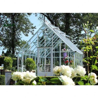 China Greenhouse Glass FOB Polycarbonate Polycarbonate Garden Use Reference Greenhouses Easily Assembled Natural Conservatory for sale