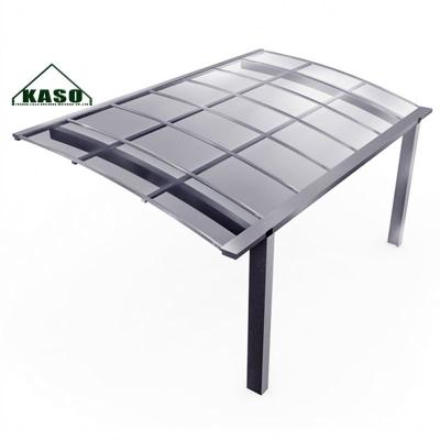 China Lowes UV Resistant Modern Simple Slope Carport Cantilever Aluminum Carport for sale