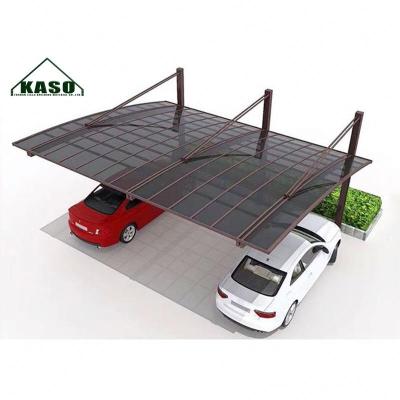 China UV Resistant Material Diy Sheet Roofing Car Parking Laid Gray Fiberglass Carport Parking Lot for sale