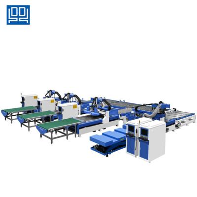 China Woodworking CNC Automatic Router Wood Furniture Production Line for sale