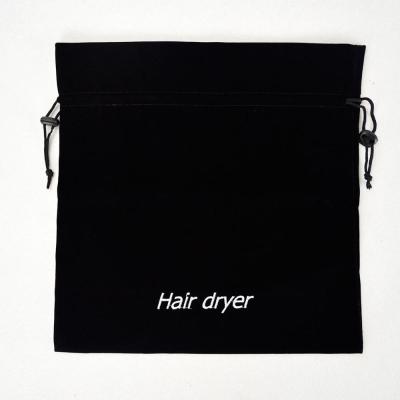 China Recyclable Custom Printed Velvet Dust Bag For Hair Dryer for sale