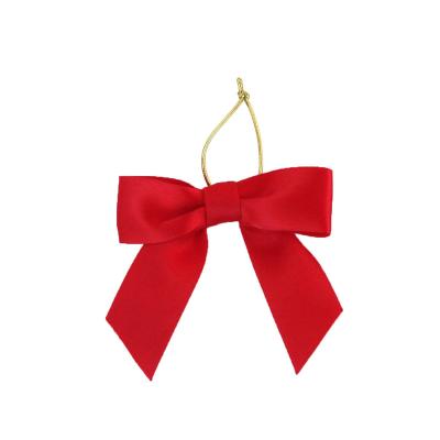 China Small Elegant Dedicate Elastic Satin Ribbon Elastic Bow For Hair Tie And Decoration for sale