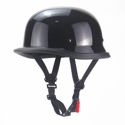 China Retro Vintage Electric ABS WWII German Helmet Half Helmet SLKE Motorcycle Ultralight Breathable Cycling Helmet for sale