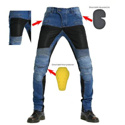 China SLKE Summer Motorcycle Breathable Jeans Men's Breathable Riding Pants Stretches Drop-proof Motorcycle for sale