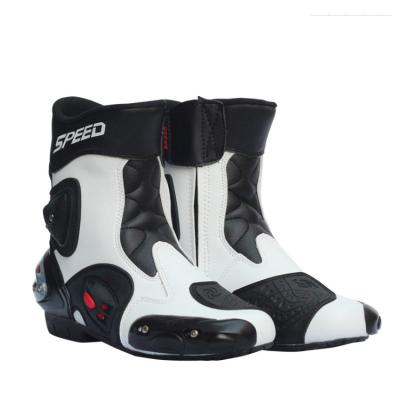 China Motorcycle & SLKE Biker Fashion Motorcycle Anti-slip Anti-collision Breathable Motorcycle Racing Cycling Mid Riding Boots for sale