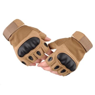 China Wear-Resistan Motorcycle Finger Retraining Tactical Fingerless Riding Gloves Outdoor Non-slip Army Military Police SLKE Tactical Half Fingerless Gloves for sale