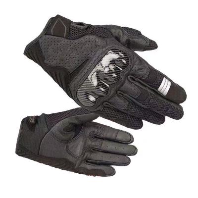 China Classic Anti Slip Gloves SLKE Anti Slip Hard Shell Knuckle Anti Slip Comfortable Shockproof Wearable Carbon Fiber Driving Travel Riding Racer Gloves for sale