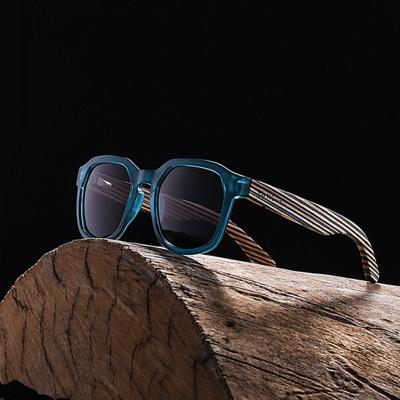 China Big Square Popular Fashion Women Sunglasses Men Luxury Wooden Sports Eco-friendly Glass High End Sunglasses for sale