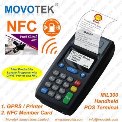 China Movotek Portable GPRS Printer with NFC RFID Card Reader for sale