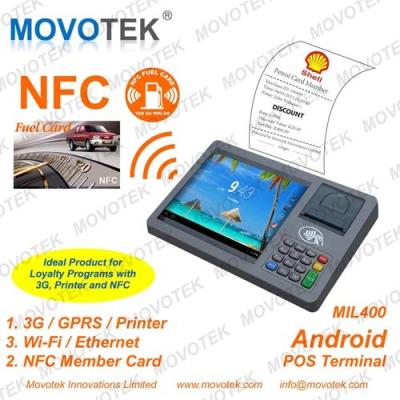 China Movotek Touch POS Terminal with Bar code Scanner, RFID Reader and Thermal Printer for sale