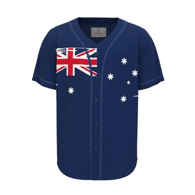 China Breathable Baseball Team Jersey Uniforms Quick Dry Sublimation Print Polyester Custom T Shirt For Men for sale