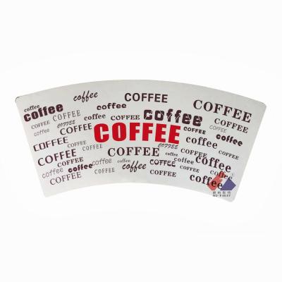 China Disposable Logo Customized Pe Coated Raw Material Roll Printer Paper Cup Fan for sale