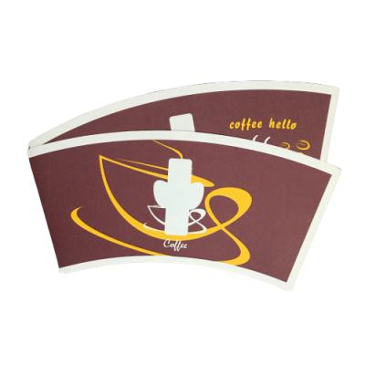 China Waterproof Logo Printed Disposable Paper Cup Fan for sale