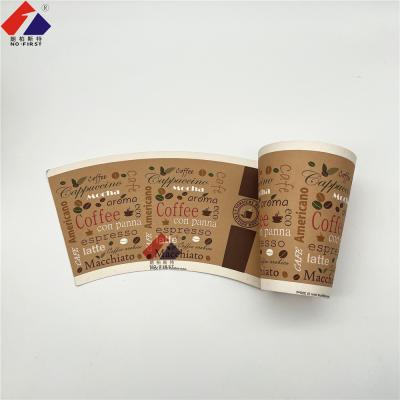 China Customized waterproof double pe coated paper cup fan colorful with best price for sale