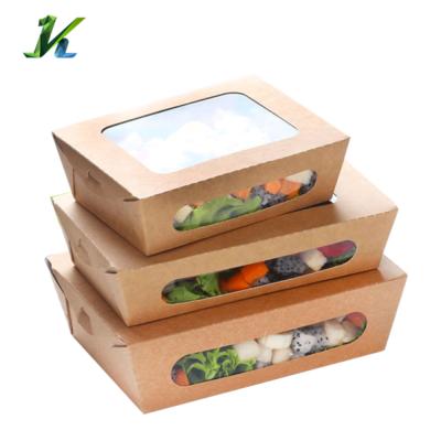 China Disposable Customized Food Box Paper Lunch Box Kraft Paper Boxes for sale