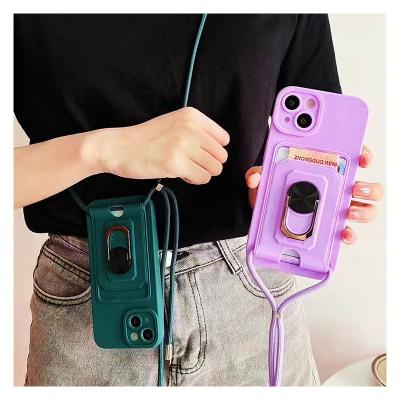 China Shockproof For de pro 12 pro 11 iPhone 13 Multifunctional Cell Phone Cases Clasps Holders Wallets Lanyards Max Shock Resistant Sports for sale