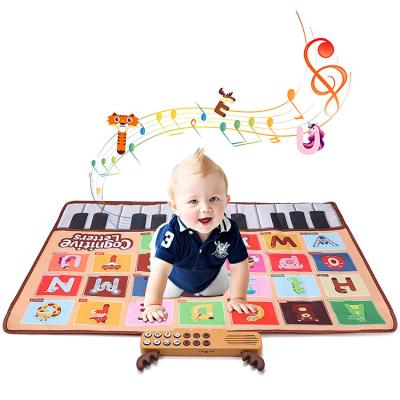 China 2022 Educational Toy New Products Toys Alphabet Learning Education Baby Play Mat Piano Animal Dance Mat For Children for sale