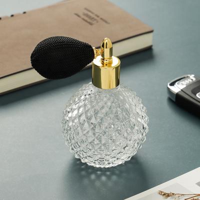 China Care Wholesale 100ml Light Vapor Perfume Bottle Personal Empty Round Perfume Bottle for sale