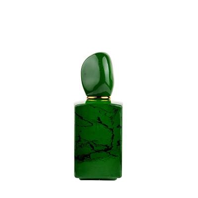 China Personal Care Green Marble Perfume Bottle With Chinese Characteristics For High End People for sale