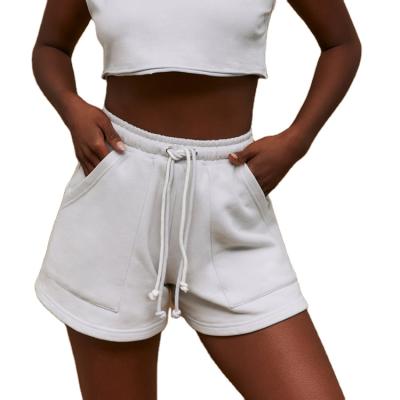 China Anti-Wrinkle Pocket Casual Cotton Gym Running Jogger Shorts For Women for sale