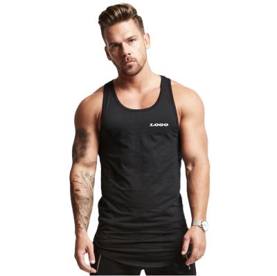 China QUICK DRY Mens Muscle Tank Tops Black Empty Fitness Bodybuilding For Mens Fitness Tank Tops Mens Gym Workout Custom Tanktops for sale